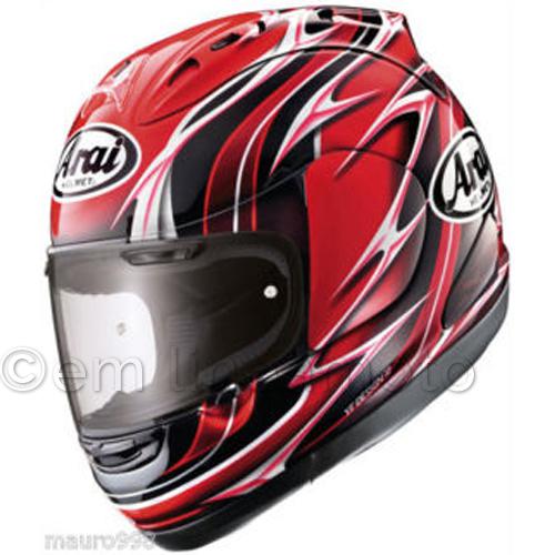 _ helmet arai rx-7 gp randy mamola red s