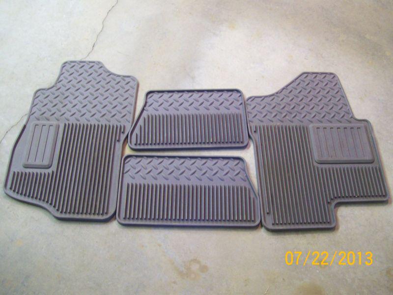 Oem floor mats - gmc sierra/chevrolet silverado 2007-2013 - front & rear - grey