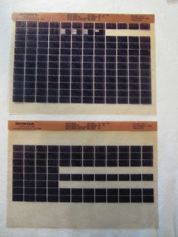 1988-1991 honda motorcycle gl 1500 se a i gold wing microfiche part catalog 