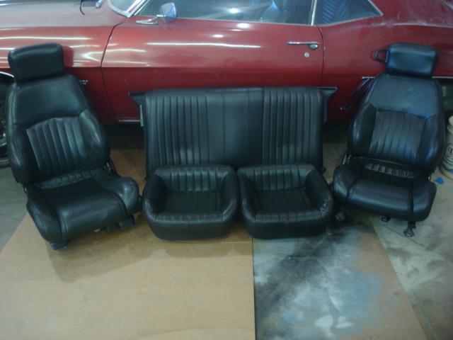 82 02 camaro firebird ebony leather bucket seat set fronts and rears power gm!!