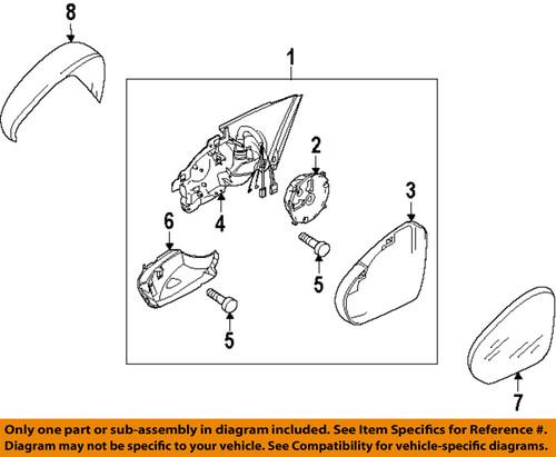 Volkswagen oem 5k0857537gru outside mirrors-door-mirror cover