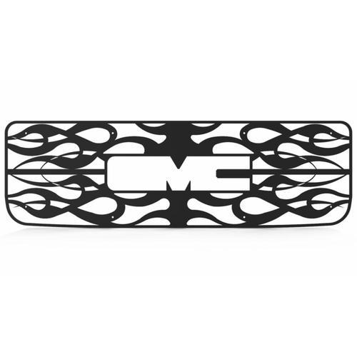 Gmc yukon 94-98 horizontal flame black powdercoat grill insert trim cover