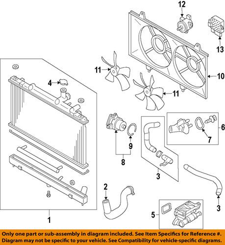 Mazda oem l5a415200a radiator