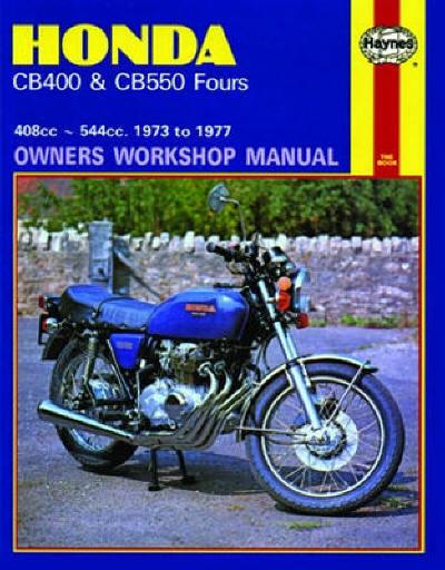 1973-1977 honda cb400 cb550 cb 400 550 four manual