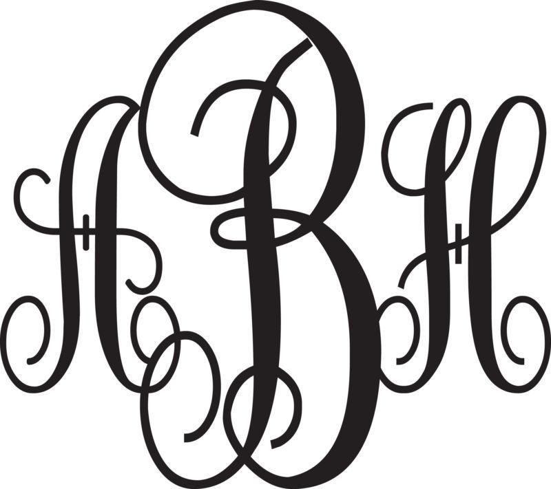 Monogram decal