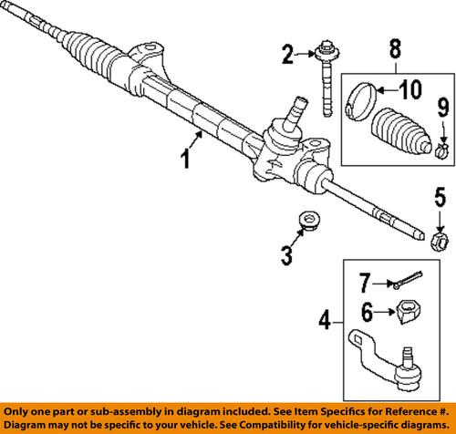 Toyota oem 4553549025 rack & pinion bellows/rack & pinion bellow