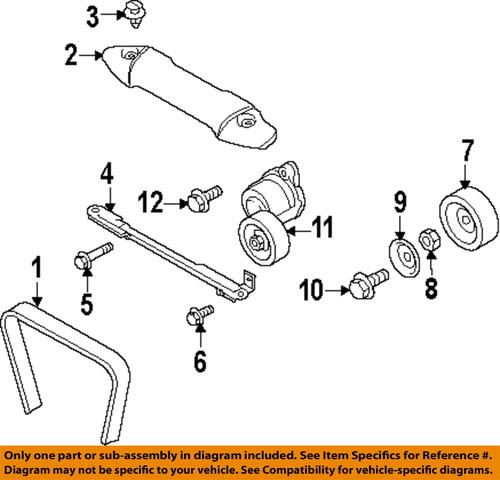 Subaru oem 809221190 serpentine belt/fan belt