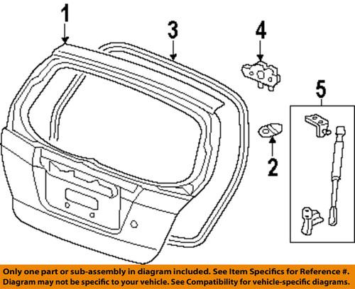 Honda oem 74440saa023 lift gate-weatherstrip