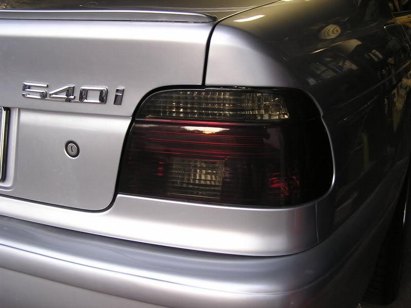 Bmw 540 smoked tail light overlays 97- 03 540i 530i m5 528i