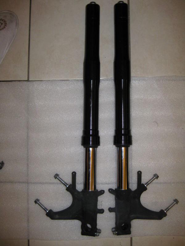 07-12 honda cbr 600 rr straight suspension front forks oem *7727