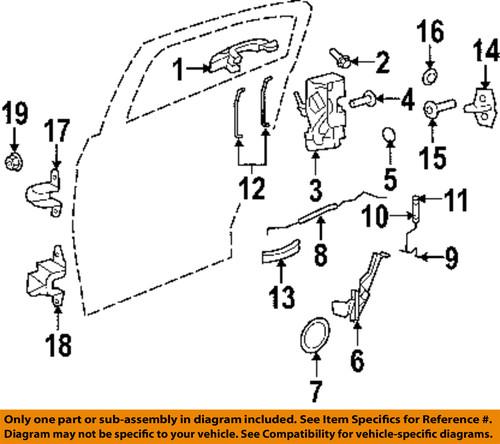 Chrysler oem 5074550aa lock & hardware-rear door-link