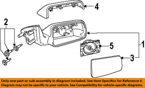 Ford oem 8s4z17682aa outside mirrors-mirror assembly