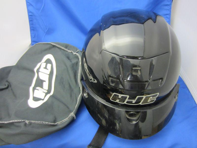 Hjc ac-2 black helmet with air vents dot approved - size s - very good condition