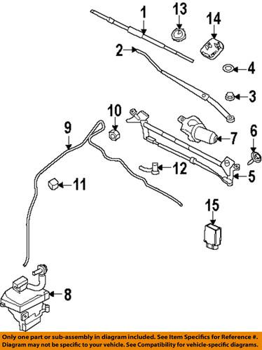 Ford oem 8e5z17603a wiper & washer-windshield-washer nozzle