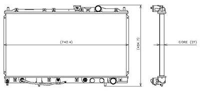 Denso 221-3302 radiator