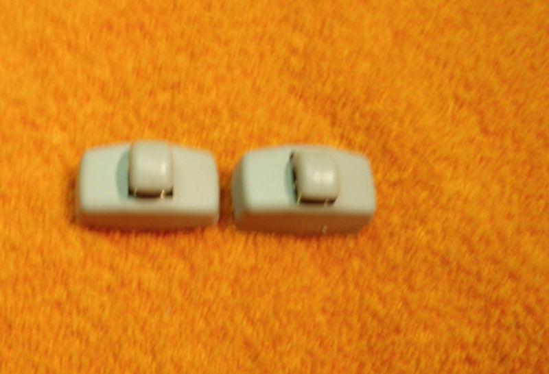 '99-05 vw jetta passat golf beetle '98-01 audi a4 mk4 sun visor clips set grey