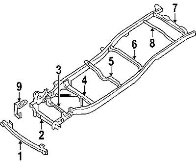 Nissan 51010ea830 genuine oem factory original front c'member