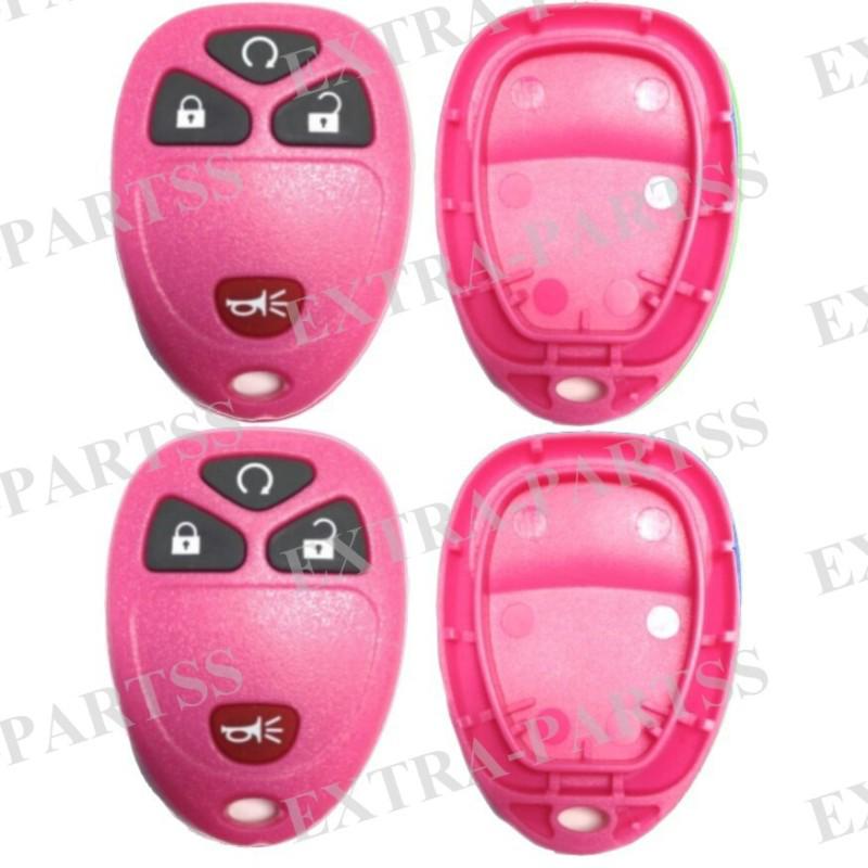 2 new pink replacement remote keyless entry key fob clicker shell case housing