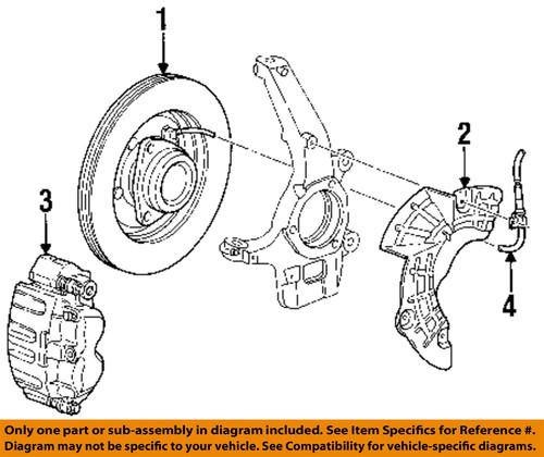 Ford oem 5l3z-2078-r brake hose, front/disc brake hydraulic hose