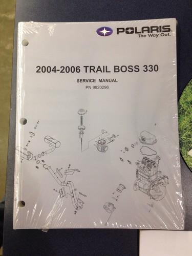 2004-2006 polaris trail boss 330 service manual oem 9920296