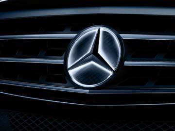 Genuine mercedes benz illuminated star for glk, e-class, c-class