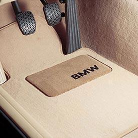 Bmw beige carpet floor mats w/heel pad e39 5 series sedans wagons 82111469760