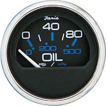 Faria chesapeake black oil pressure gauge 13702