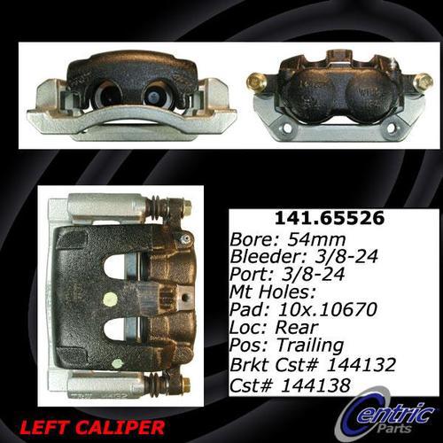 Centric 141.65526 rear brake caliper-premium semi-loaded caliper