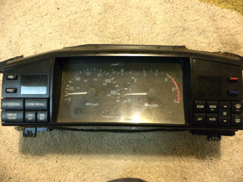 1993 93 cadillac eldorado  speedometer instrument cluster gauges ////