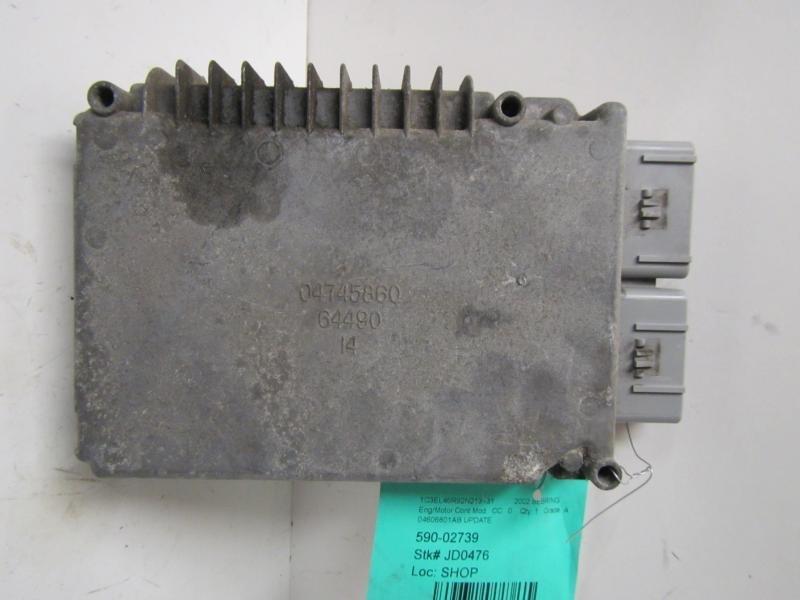 02 sebring engine ecm elec cont unit ecu sdn lh fender 2.7l at w/o egr 120741