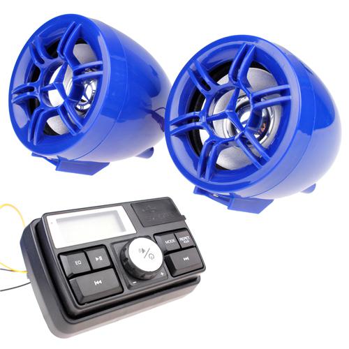 New usb/sd/tf motorcycle biking audio system mp3 stereo speaker set for motor