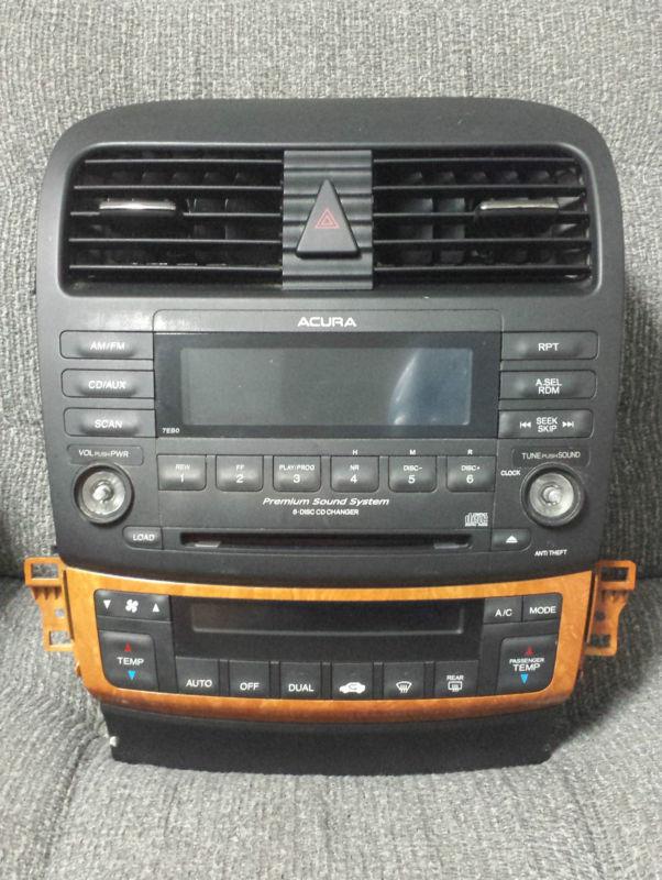 2004 acura tsx cd changer radio climate control