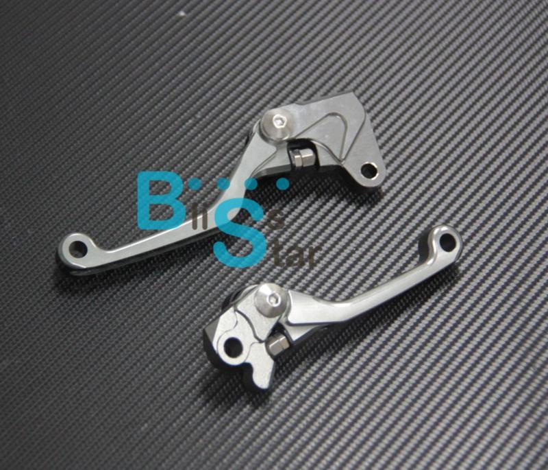 Cnc pivot brake clutch lever set fit kawasaki klx450r 2008-2009 k4