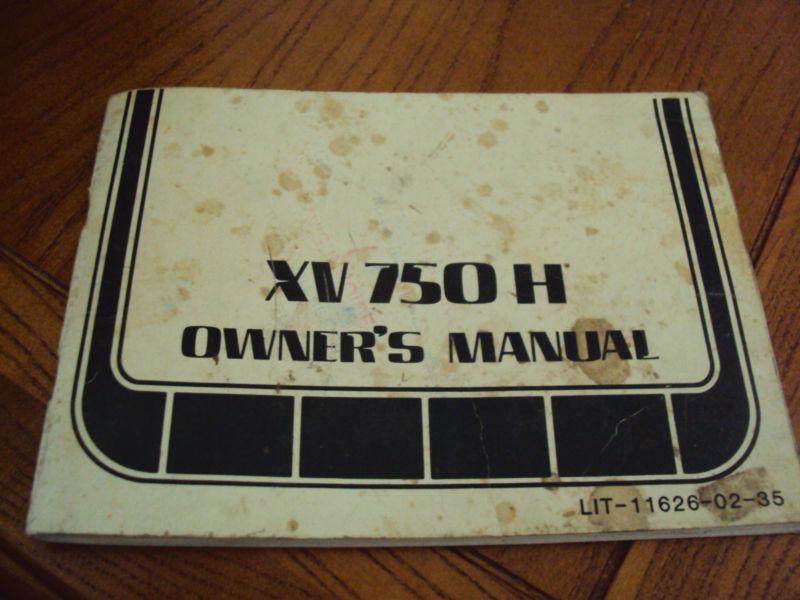 Vintage yamaha xv 750h owners manual