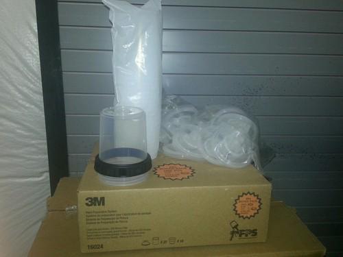 3m pps large 25 lids & liners ( 16024 ) * free bonus cup * 28 oz