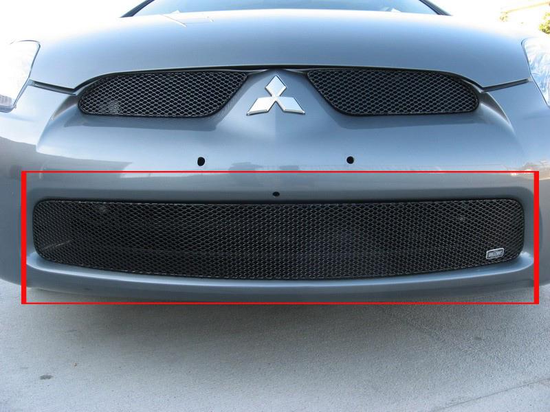 2006-2008 mitsubishi eclipse grillcraft lower black grille 1pc grill mit3314b