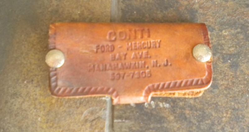 Vintage leather key chain fob conti ford mercury manahawkin new jersey nj