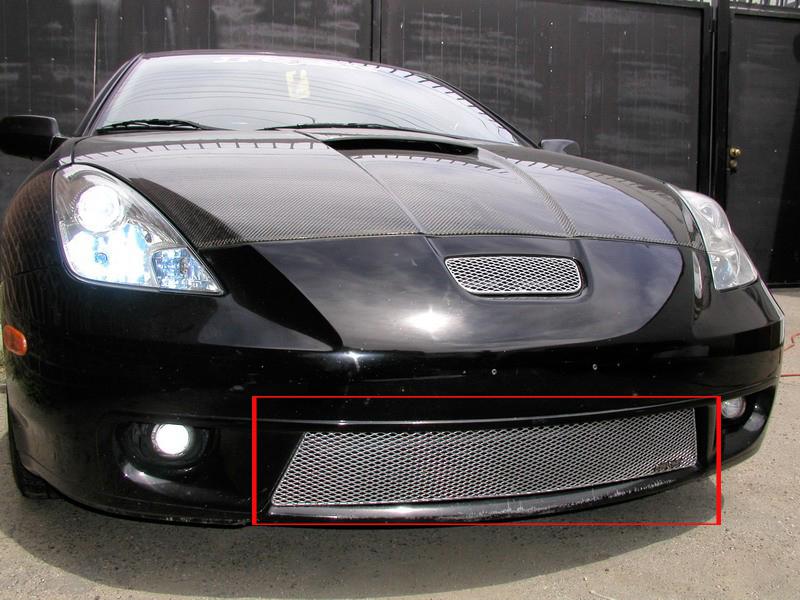 2000-2003 toyota celica grillcraft lower silver 1pc grille insert grill mx 