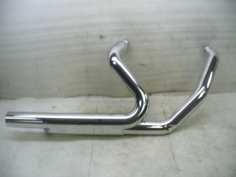 Harley 2010-13 electra/street glide right side oem head pipe with heat shields.