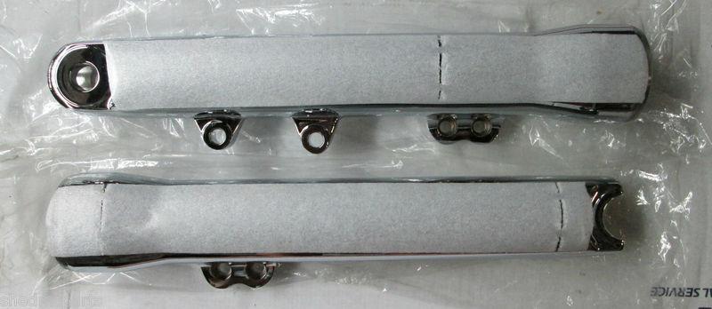 Harley davidson fork sliders kit, dyna, chrome, oem# 46586-06, new