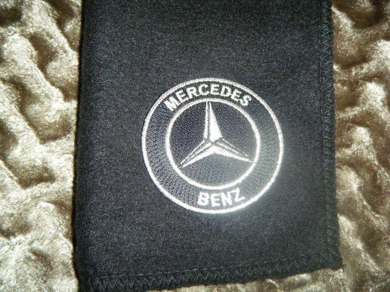 Mercedes benz   black fleece scarves scarfs scarf  9" x 60" (inches) auto car 