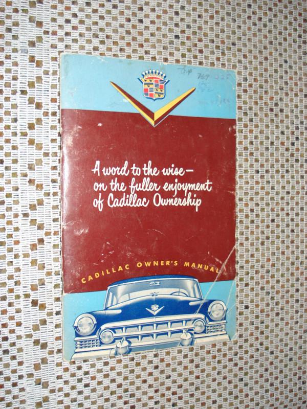 1951 cadillac owners manual original glovebox book rare