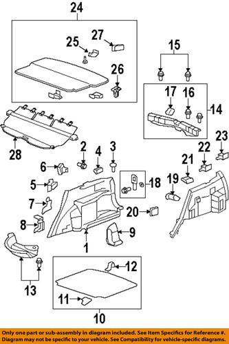 Honda oem 84640swa013za interior-rear-sill molding