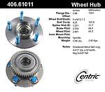 Centric parts 406.61011e rear hub assembly