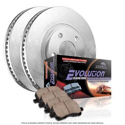 Power stop disc brake pad and rotor kit koe1890