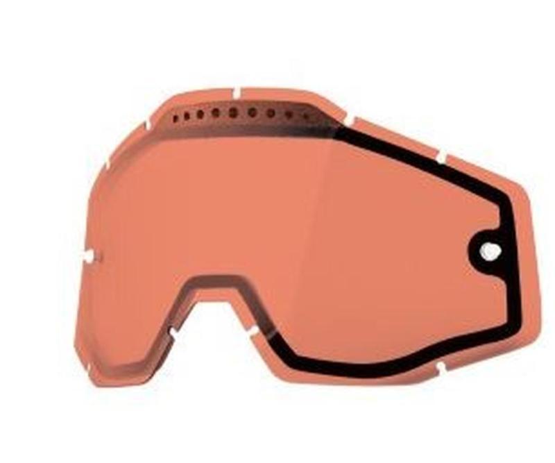 100% fits racecraft,accuri,strata adult dual lens goggle replacement,rose vented