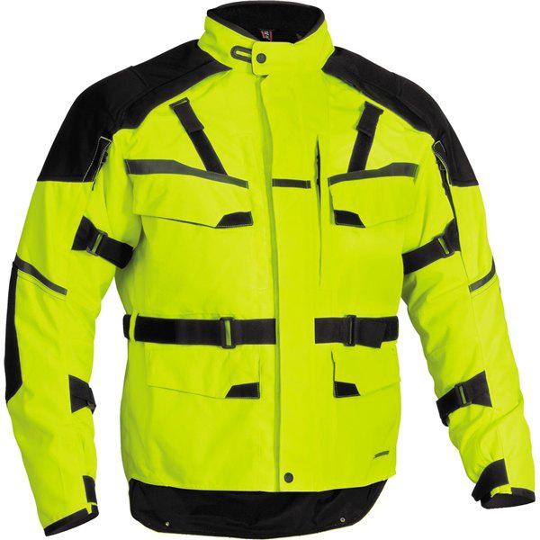 Dayglo/black l firstgear jaunt t2 textile jacket