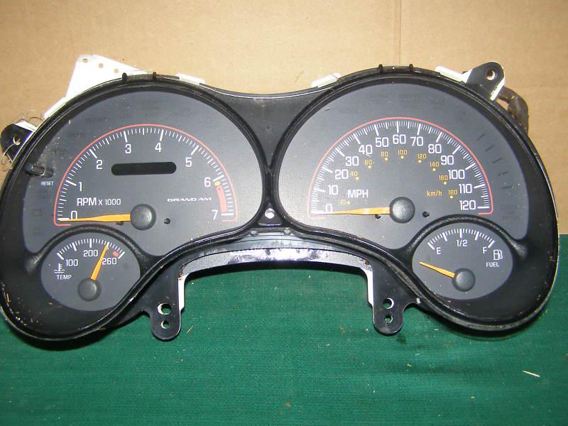 2000 2001 2002 2003 pontiac grand am se speedometer cluster