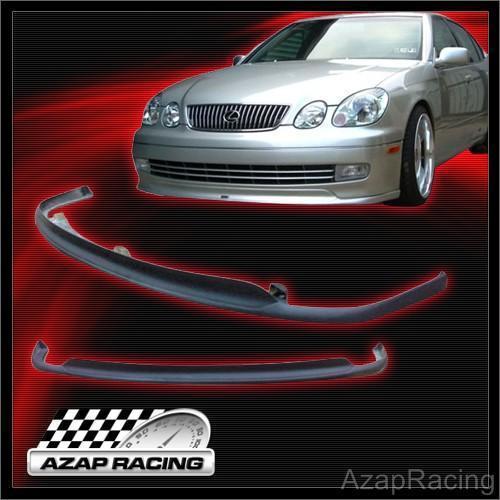 98-05 jdm tte sty pu front bumper lip spoiler black for lexus gs300/gs400/gs430