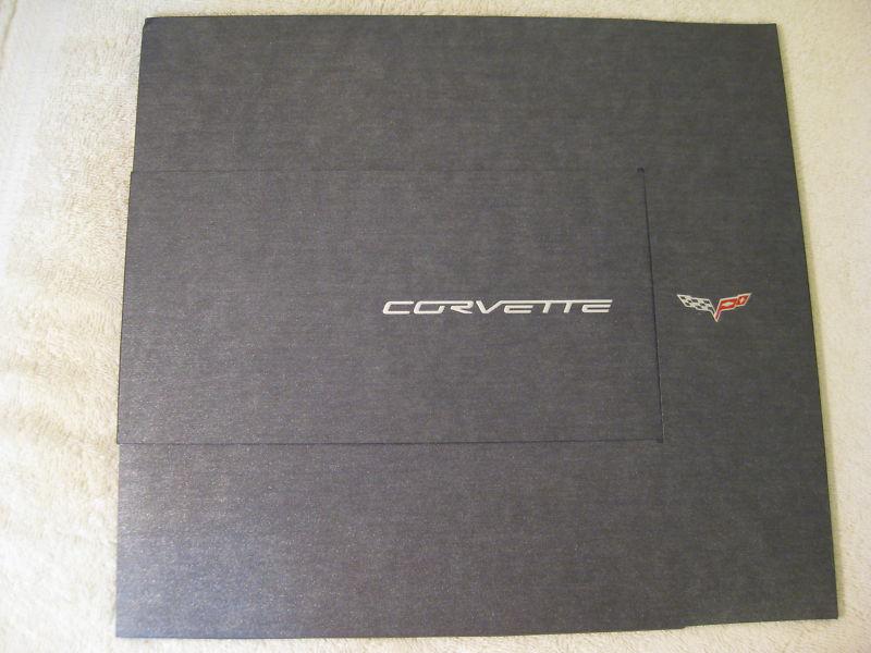 2006 coupe convertible z06 corvette dealer brouchure original  accessory catalog